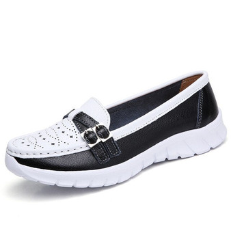 2020 Autumn Women Flats Mary Jane Leather Shoes Slip On Ballet Flats Ballerines Flats Woman Flat Loafers Walking Shoes