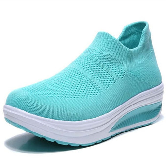 Women Shoes Summer Flying Weave Sneakers Super Light Comfortable  Shoes Female Mesh Breathable Sneakers Women Shoes