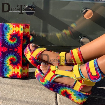 DORATASIA 2020 Brand New Lady Platform Sandals High Quality Summer Gladiator Sandals Women Casual Party Wedges Shoes Woman 35-44