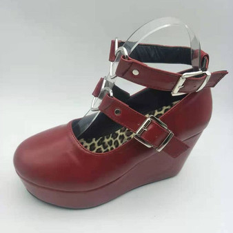 DORATASIA New Big Size 35-42 Female Ankle Strap Pumps Fashion Platform High Heels Pumps Women 2021 Wedges Lolita Shoes Woman
