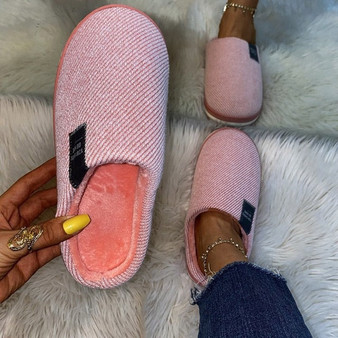 Fashion Slippers winter slides 2020 Winter Cotton warm wool slippers slippers women's autumn home room thick sole antiskid