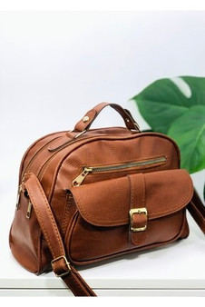 Rimense Women's Tan Hand-Shoulder Bag with 4 Holes Bag Female Canvas Cloth Shoulder Bag Environmental Storage Handbag Reusable
