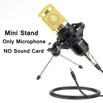 bm 800 Microphone N1 Sound Card Kits BM800 Condenser Microphone for Phone Computer Karaoke Singing Gaming Studio Recording Mic