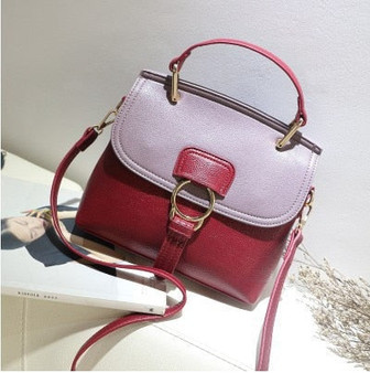 High Quailty Shoulder Bags for Women PU Leather Panelled Ladies Small Handbags Fashion Female Daily Crossbody Bags Bolso Mujer