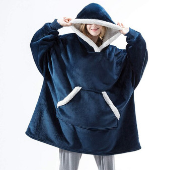 Hoodies Oversized Sweatshirt Women Winter Hoodies Fleece Giant TV Blanket with Sleeves Pullover Oversize Women Hoody Sweatshirts