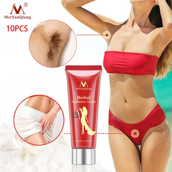 10pcs/lot Herbal Hair Removal Cream Depilatory Painless Cream Removes Underarm Leg Hair Body Care Shaving and Hair Removal