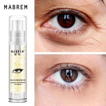 MABREM 22k Golden Eye Serum Moisturizing Anti-Wrinkle Anti-Age Hyaluronic Acid Remover Dark Circles Against Puffiness And Bags