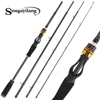 Sougayilang 1.8m 2.1m 2.4m Casting Fishing Rods with 24 Ton Carbon Fiber Latest Serpentine Reel Seat Ultra Light Pesca Pole