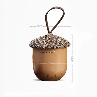 Cute Pine Cone Jewelry Storage Box Candy Jar Toothpick Jar Tea Pot Snack Cans With Cover High Quality Container Home Decoration