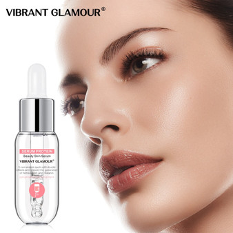 VIBRANT GLAMOUR Protein Face Serum Replenish Collagen Anti-Wrinkle Facial Essence White Moisturizing Deep Hydration Skin Care