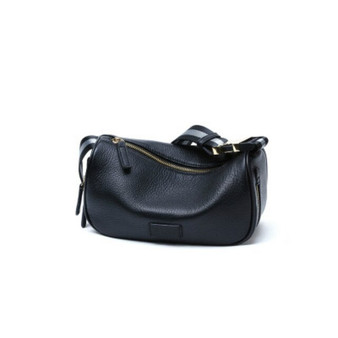 Natural Cowhide Leather Large Capacity Women Messenger Bag Wide Shoulder Crossbody Bag For Ladies 2020 New Waist Bag