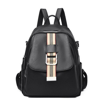 Multifunctional Luxury Designer School Bag PU Leather Casual Backpack High Quality Female Backpack School Bag Travel Backpack