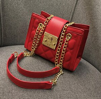 Women Leather Shoulder Bags 2020 New Large Capacity Chain Handbags Quality Lady Quilted Plaid Crossbody Bag sac a main femme