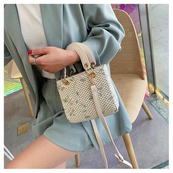 Female Straw Beach Bag Crossbody Bags For Women 2020 Summer Wicker Designer Handbags Ladies Rattan Shoulder Messenger Bag Sac A