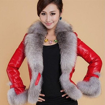 Elegant Short Faux Fur Coat Winter Women Thick Warm Faux Fur Coats Turn-Down Collar Plus Size Thicken White Black Fluffy Jacket