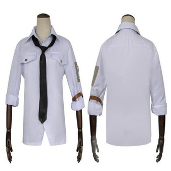 BOOCRE Game PUBG Cosplay clothing White shirt tie gloves Unisex Costumes