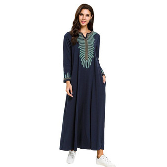 Women Muslim Dress 2019 TOP Abaya Muslim Women Long Sleeve Dress Islamic Kaftan Arab Cocktail Clothing