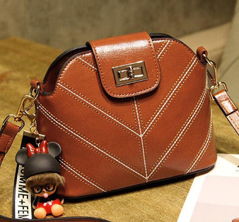 Vintage Genuine Leather Women's Handbags Shoulder CrossBody Bags Ladies Messenger Bags Shell Women Bags Bolsas Feminina