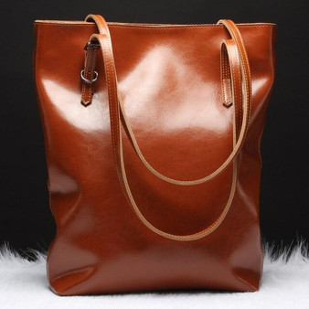 Genuine Leather Simple Ladies Bucket Bag Set Luxury Brand Designer Female Shoulder Bags Big Casual Bags Female Messenger Bags
