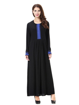 Muslim dresses woman robe orientale musulman abaya embroidery islamic clothing for women muslim dresses