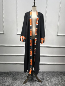 Muslim Abaya Print Dress Cardigan Long Robe Gowns Kimono Jubah Ramadan Middle East Thobe Worship Service Islamic Prayer Clothing