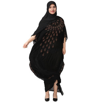 National Style Dubai Abaya Women Muslim Dress Loose Abaya Kaftan Turkish Muslim Women Long Dress Turkish Islam  Muslim Dress A