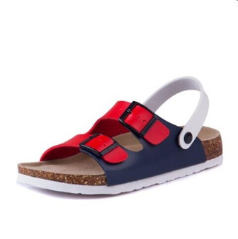 YEERFA 2019 Summer Men Sandals Cork Shoes Slippers Casual Outdoor Shoes Flats Buckle Fashion Beach Shoes Slides Plus Size 39-43