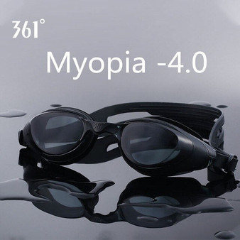 361 Myopia Swimming Goggles Prescription Swimming Glasses for Pool Mirrored Diopter Swim Goggle for Adult Men Women Children