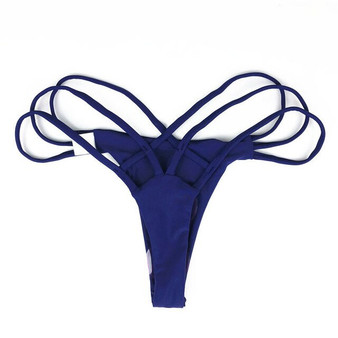 Brazilian Cheeky Bottom Thong V Swimsuit Bottom Bikini T-Back Swimwear Swim Shorts Beach Pants Hipster Briefs Thong Underwear
