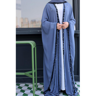 Women caftan Elbise Jilbab Robe Ramadan Clothing Mesh Kaftan Abaya Dubai Turkish Islamic Muslim Hijab Dress Abayas