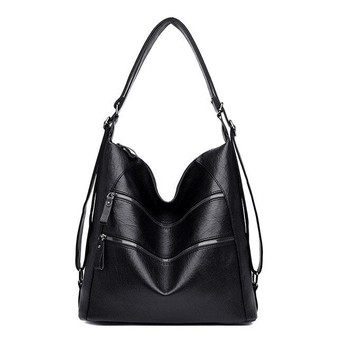2019 Multifunction Handbags Women Bag Vintage Totes Hand Bags Sac A Main Ladies Large Capacity Female Soft Leather Shoulder Bags