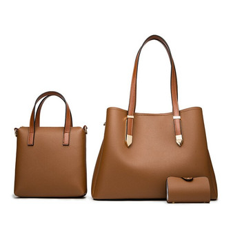 Ceossman Women Handbags 3 pcs Bag Set Crossbody Bags For Women 2020 Solid Luxury Shoulder Bag Female Purse And Wallet Tote