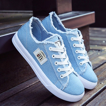 Women's shoes Flats Canvas shoes Girls Classic Fashion Designer Denim Sneakers for Women 2020 Spring/Autumn