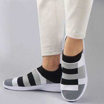 Fashion Socks Shoes Ladies Sneakers Women Walking Shoes Vulcanized Casual Basket Femme Slip-On Trianers Zapatos Mujer Plus Size