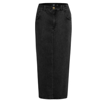Faldas Mujer Moda 2019 High Waist Long Denim Skirt Women Casual Jeans Pencil Bodycon Maxi Skirts Jupe Longue Femme Spodnica