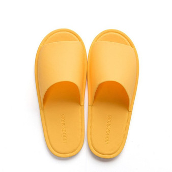 Macaron Solid Color Men Slippers 2019 Summer PVC Indoor/Outdoor Women Home Slipper Bathroom Slippers Fashion Couple Beach Slides