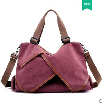 Elegant Temperament Canvas Charm Shoulder Bag 2019 New Large-capacity Simple Wearproof Breathable Messenger Bag Handbag