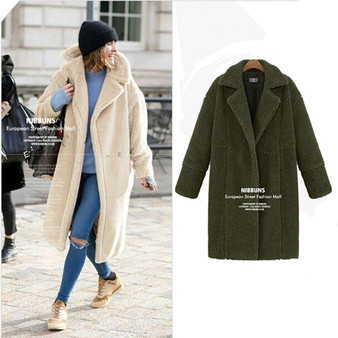 AOTEMAN Autumn Winter Faux Fur Coat Women Elegant Long Sleeve Ladies Streetwear Jacket Vintage Warm Fake Fur Coat Fourrure Femme