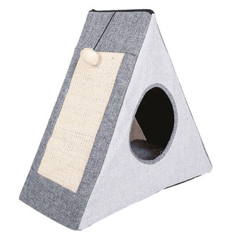 Hoopet Pet Cat Foldable Bed Cat House Warm Cave Kennel for Dog Puppy Home Sleeping Kennel Teddy Comfortable House Kat Bed