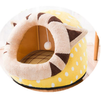 Winter Cat Dog Bed House Foldable Soft Warm Animal Puppy Cave Sleeping Mat Pad Nest Kennel Pet Supplies P7Ding