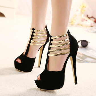 sexy high heels women shoes platform peep toe wedding shoes women pumps black red shoes woman high heel shoes tacones mujer