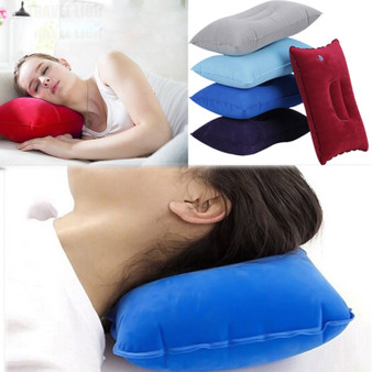 7 Colors Inflatable Travel Folding Neck Pillow