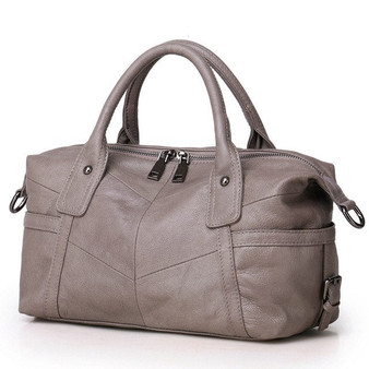 Genuine Leather Women's Handbag Designer Brand Tote Bag Ladies Leather Shoulder Bag Fashion Real Leather Vintage Women Bag