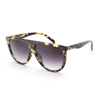 Women Vintage Acetate Frame Flat Top Thin Shadow Sunglasses Men Oculos UV400 xx050
