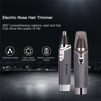 Portable Electric Nose Trimmer Battery Operation Ear Nose Hair Trimmer