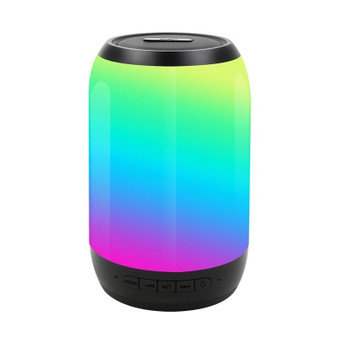 Night Light NBY-2260 Mini Bluetooth Speaker Color LED Light Outdoor Sport Wireless Stereo Portable Speaker Built-in Microphone Handsfree TF Card AUX MP3 Music Play FM Radio Sound Holiday Party Gite
