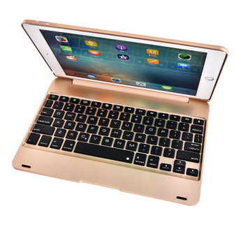For 2016 Creative iPad  Pro 9.7 Air 2 Clavier Bluetooth Smart Creative iPad Pro 9.7 Air 2 Bluetooth Wireless Keyboard Case ABS Stand (Color: Grey,Silver,Gold,Rose Gold)