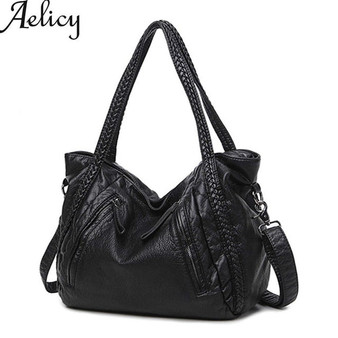 Aelicy Fashion Women Large Soft Leather Handbags Ladies Crossbody Bags For Women Female Shoulder Bag Big Tote bolsos mujer