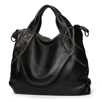 New Casual 100% Genuine Leather Women Handbag Shoulder Bags Luxury Fashion Ladies Tote Large Capacity Female Crossbody Bag