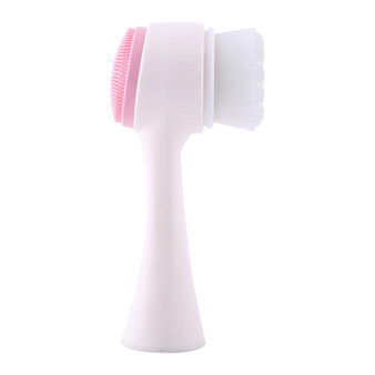 Double Sides Multifunctional Silicone Facial Cleansing Brush Portable Size 3D Face Cleaning Massage Tool Facial Brush